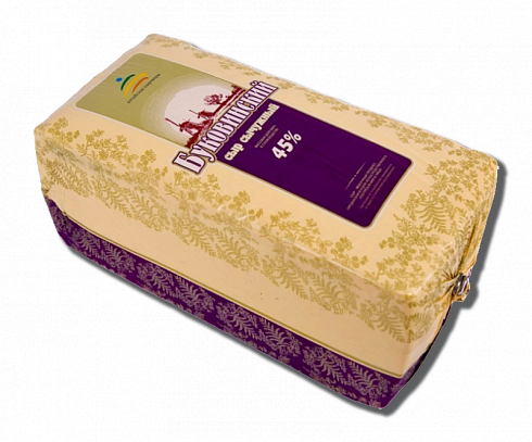 Сыр Буковинский 45%, брус, пленка, по 5 кг